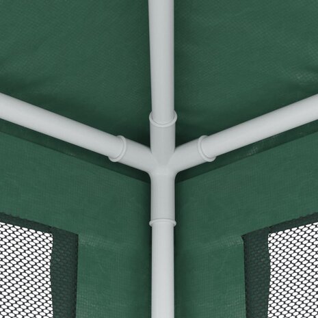 Partytent met 4 mesh zijwanden 2x2 m HDPE groen
