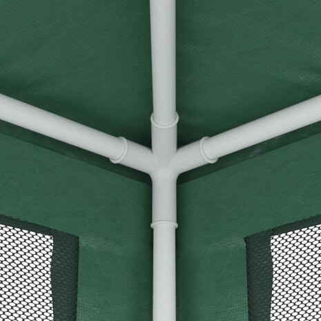Partytent met 4 mesh zijwanden 2,5x2,5 m HDPE groen