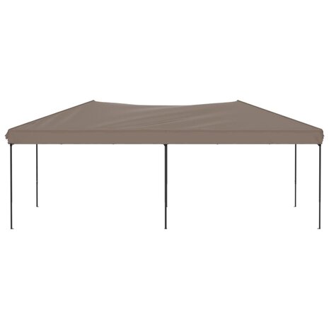 Partytent inklapbaar 3x6 m taupe