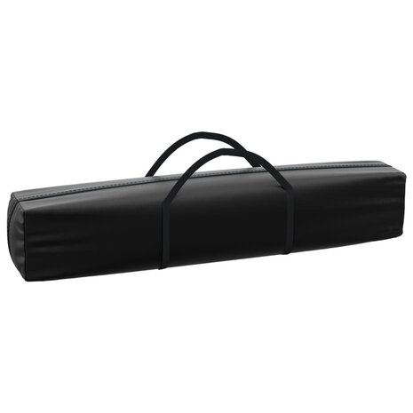 Partytent inklapbaar met zijwanden 3x6 m zwart