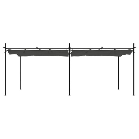 Pergola met uitschuifbaar dak 589x292x230 antracietkleurig