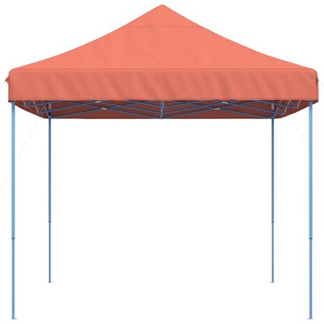 Partytent inklapbaar pop-up 410x279x315 cm terracotta