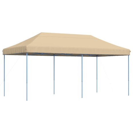 Partytent inklapbaar pop-up 580x292x315 cm beige