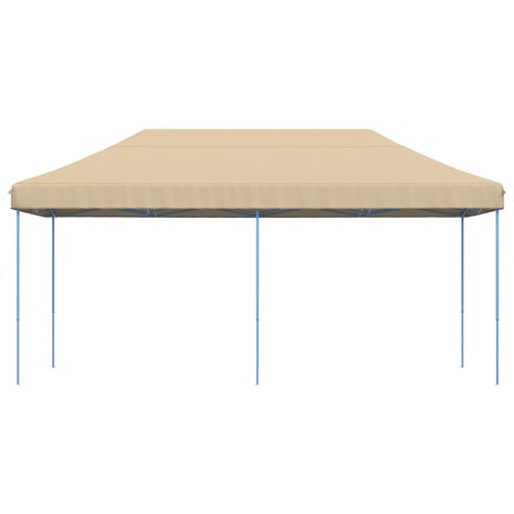 Partytent inklapbaar pop-up 580x292x315 cm beige