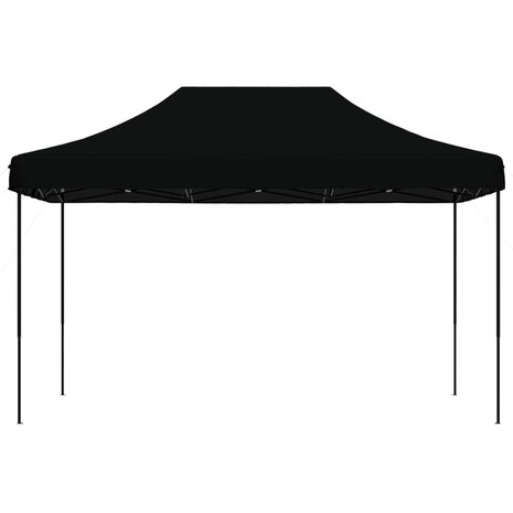Partytent inklapbaar pop-up 440x292x315 cm zwart