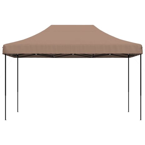 Partytent inklapbaar pop-up 440x292x315 cm bruin