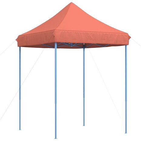 Partytent inklapbaar pop-up 200x200x306 cm terracotta