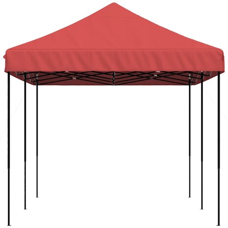 Partytent inklapbaar pop-up 580x292x315 cm bordeauxrood
