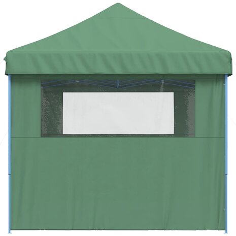 Partytent inklapbaar pop-up met 3 zijwanden groen