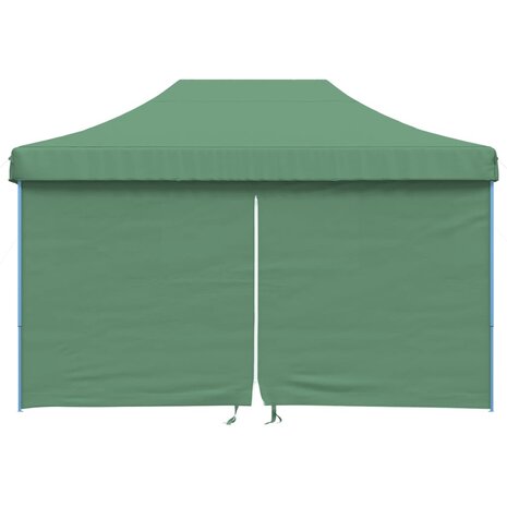 Partytent inklapbaar pop-up met 4 zijwanden groen