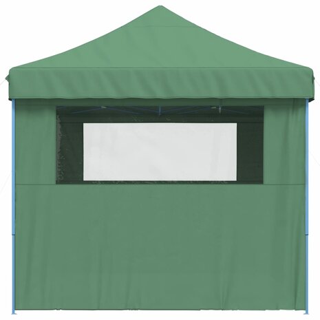 Partytent inklapbaar pop-up met 4 zijwanden groen
