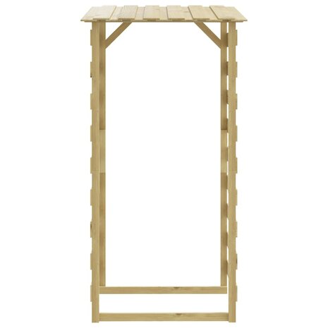 Pergola's met dak 4 st 100x90x200 cm geïmpregneerd grenenhout