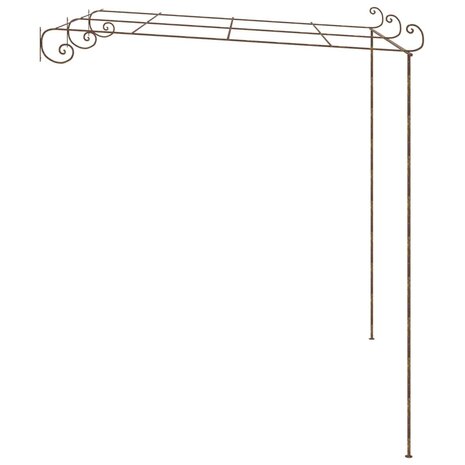 Tuinpergola 3x3x2,5 m ijzer antiekbruin