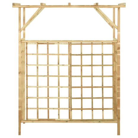 Pergola voor 2 containers geïmpregneerd grenenhout
