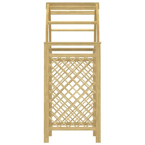 Boog met latwerk 141x97x243 cm geïmpregneerd massief grenenhout
