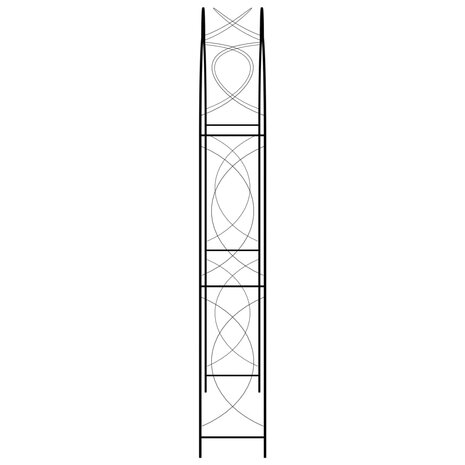 Tuinboog 150x34x240 cm ijzer zwart