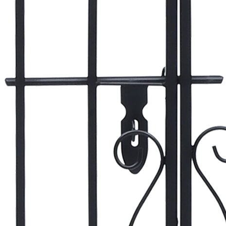 Poort decoratief 122x20,5x100 cm smeedijzer