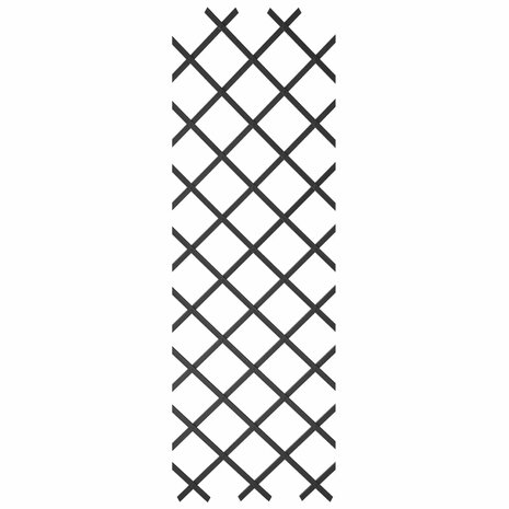 Tuinlatwerk 50x150 cm PVC antracietkleurig