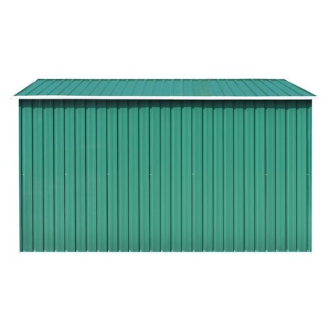 Tuinschuur 257x298x178 cm metaal groen