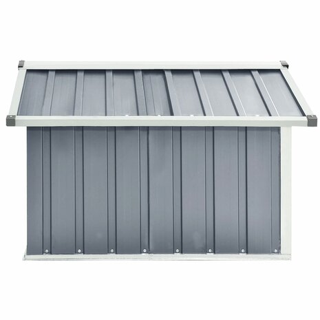 Overkapping voor robotmaaier 92x97x63 cm staal grijs