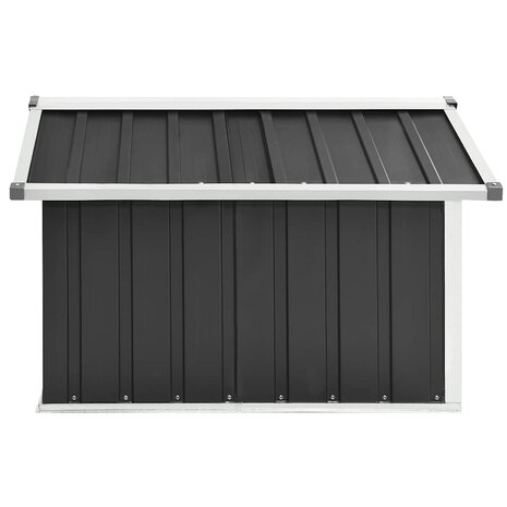 Overkapping voor robotmaaier 92x97x63 cm staal antracietkleurig