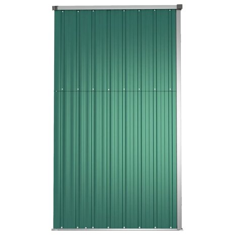 Tuinschuur 225x89x161 cm gegalvaniseerd staal groen