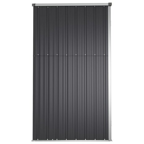 Tuinschuur 225x89x161 cm gegalvaniseerd staal antracietkleurig