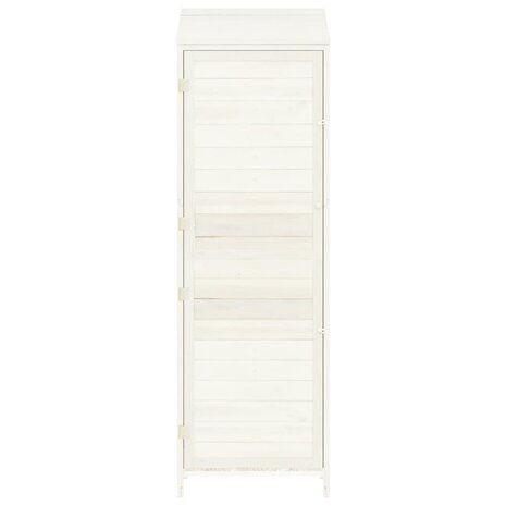 Tuinschuur 55x52x174,5 cm massief vurenhout wit