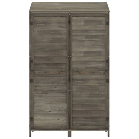 Tuinschuur 102x52x174,5 cm massief vurenhout antracietkleurig