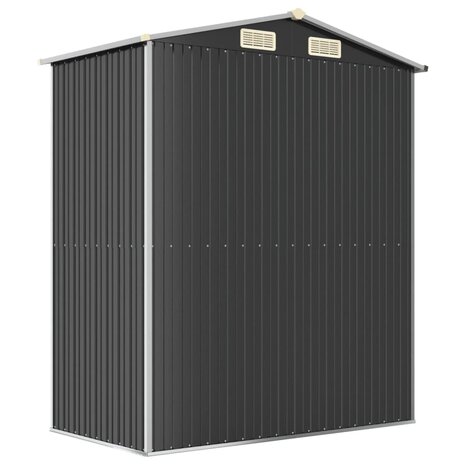 Tuinschuur 192x108x223 cm gegalvaniseerd staal antracietkleurig