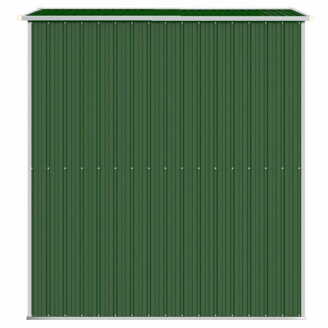 Tuinschuur 192x191x223 cm gegalvaniseerd staal groen