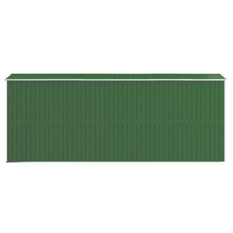 Tuinschuur 192x523x223 cm gegalvaniseerd staal groen
