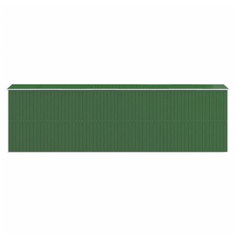 Tuinschuur 192x689x223 cm gegalvaniseerd staal groen