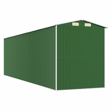 Tuinschuur 192x689x223 cm gegalvaniseerd staal groen
