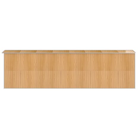Tuinschuur 192x689x223 cm gegalvaniseerd staal lichtbruin