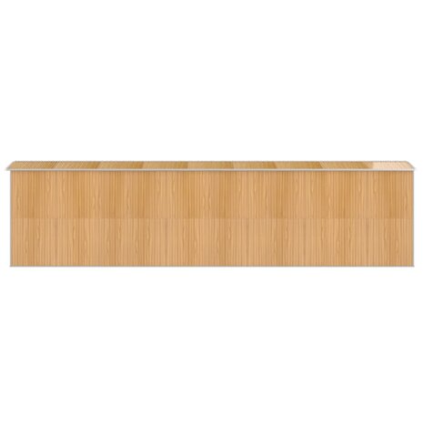 Tuinschuur 192x772x223 cm gegalvaniseerd staal lichtbruin