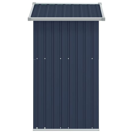 Tuinschuur 126x97,5x177 cm gegalvaniseerd staal antracietkleur