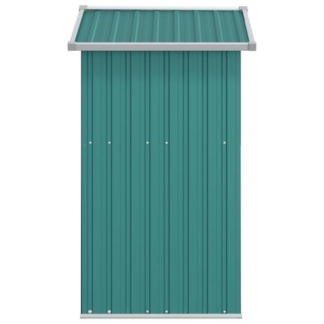 Tuinschuur 126x97,5x177 cm gegalvaniseerd staal groen