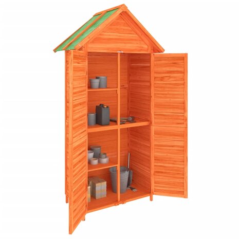 Tuinschuur 89x52,5x175 cm massief grenenhout bruin