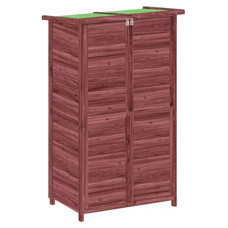 Tuinschuur 83x57x140 cm massief grenenhout mokkakleurig