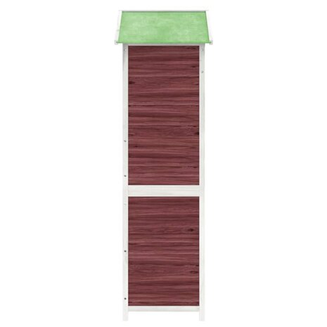 Tuinschuur 120x53,5x170 cm massief grenenhout mokkakleurig