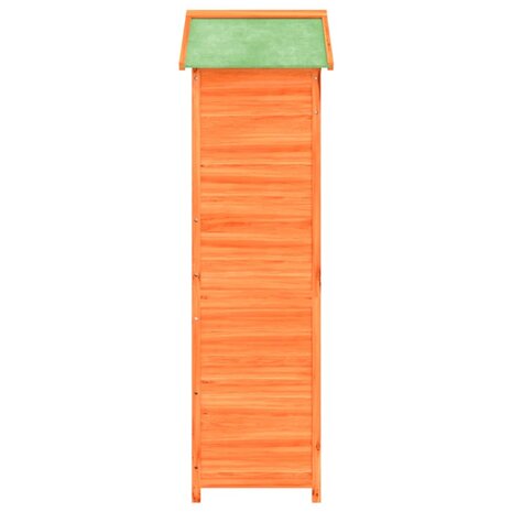 Tuinschuur 120x53,5x170 cm massief grenenhout bruin