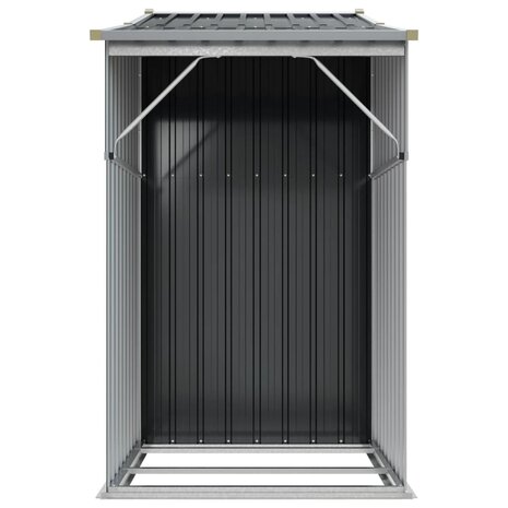 Tuinschuur 277x93x179 cm gegalvaniseerd staal antracietkleur