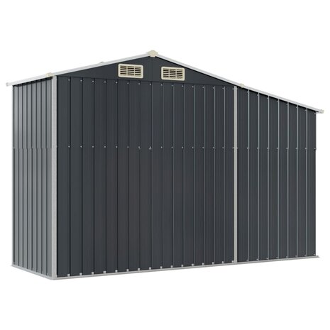 Tuinschuur 277x93x179 cm gegalvaniseerd staal antracietkleur