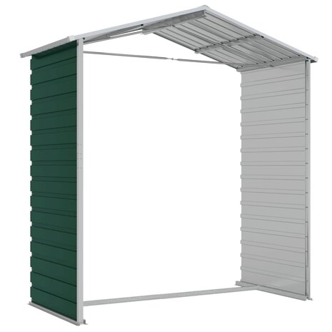 Tuinschuur 191x130x198 cm gegalvaniseerd staal groen