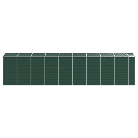 Tuinschuur 191x810x198 cm gegalvaniseerd staal groen