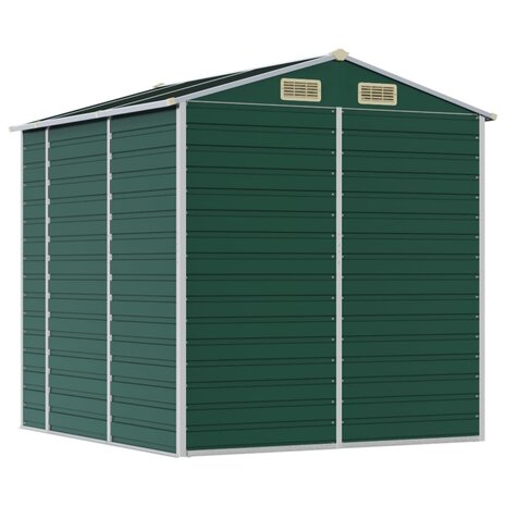 Tuinschuur 191x215x198 cm gegalvaniseerd staal groen