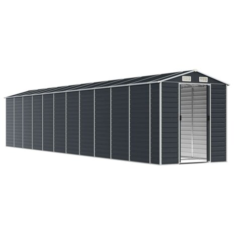 Tuinschuur 191x980x198 cm gegalvaniseerd staal antracietkleurig