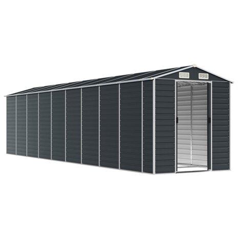 Tuinschuur 191x810x198 cm gegalvaniseerd staal antracietkleurig