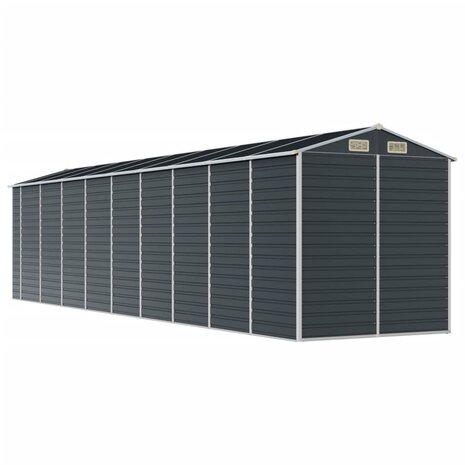 Tuinschuur 191x810x198 cm gegalvaniseerd staal antracietkleurig